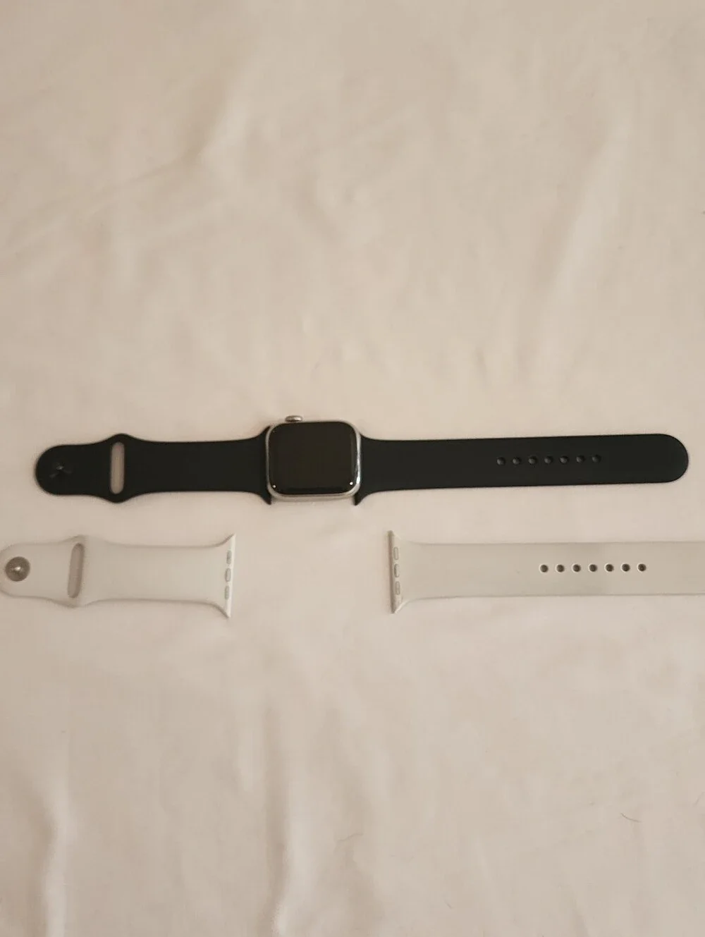 Apple Watch Series 7 41mm Stainless Steel - 92% Battery + 2 Bands And Charger